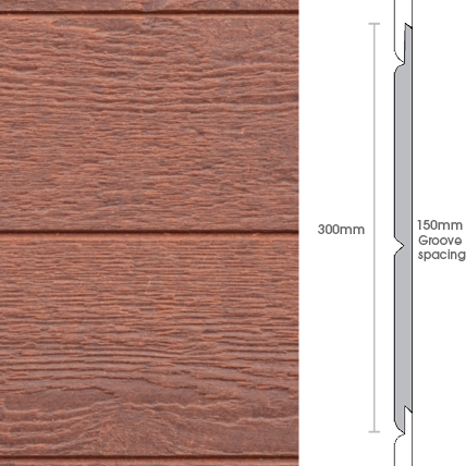 Weathertex Selflok Vgroove 150mm Natural 150 x 9.5 x 3660mm Weatherboards