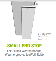 Weathertex Small End Stop 3660mm
