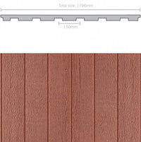 Weathertex Weathergroove 150mm Natural 3660mm x 1196mm Wall Panel