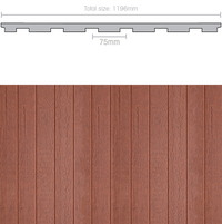 Weathertex Weathergroove 75mm Natural 3660mm x 1196mm Wall Panel